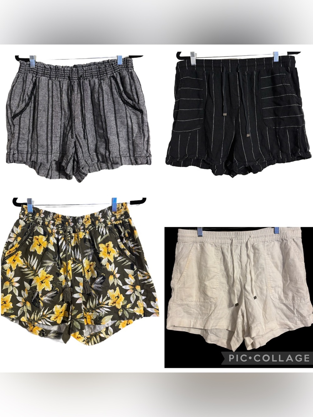 Lot of 4 Pull On Shorts 2 Briggs 2 Time & Tru ALL Women’s Size L
